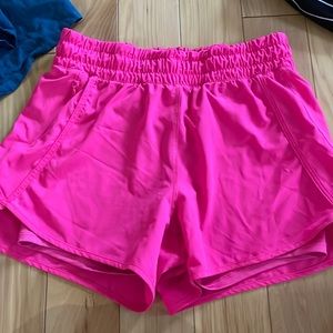 pink athletic shorts!!
